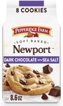 Pepperidge Farm Soft Baked Newport Dark Chocolate Cookies with Sea Salt, 8.6 Oz Bag (8 Cookies)