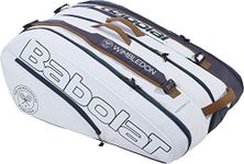 Babolat Pure Racquet Holder x12 Wimbledon Tennis Bag (White/Grey)