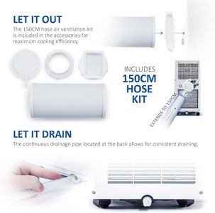 ALLAIR 8000 BTU Portable Air Conditioner – Compact Cooling Unit