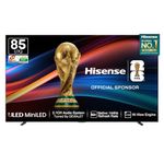 Hisense 215 cm (85 Inches) 4K QLED Mini-LED Smart TV | 1000 NITS peak brightness | 144Hz Game Mode | Dolby Vision IQ & Dolby Atmos | 2.1 CH 50W Speakers (Built-in Subwoofer) | VIDAA OS | 85U7Q (Black)