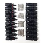 Kenbrook Solar MC4 Solar Connector for Solar Panel Connection (Set of 10 Pairs)