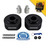 Supreme Suspensions - 2" Front Leveling Kit for 1981-1996 Ford F-150 4WD - Delrin Spring Lift Spacers with 5/8" Stud Extenders - Can Cooler Included with Purchase