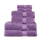 Christy Supreme Hygro 6 Piece Towel Set in Orchid 100% Supima Cotton - Luxurious & High Absorbency - Ultra Soft - 650GSM - 2 Bath, 2 Hand & 2 Face Towels