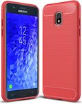 Sucnakp for Samsung Galaxy J7 2018 case, Galaxy J7 V 2nd Gen Case,Galaxy J7 Refine Case,Galaxy J7 Aero,J7 Star,J7 Top,J7 Crown,J7 Aura,J7 Eon,J737V,J737T TPU Protective Case Cover(Red)