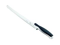 Mercer Culinary M23210WBH Millennia 10" Wide Bread Knife, Stainless Steel, White