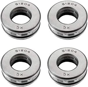 XMHF 4pcs 51204 Carbon Steel Axial Thrust Ball Bearing 20mm x 40mm x 14mm