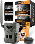 SPYPOINT Flex-Plus Cellular Trail Camera and SD Card - Pack | 36MP Photos and 1080p Videos with Sound | Double The Battery Capacity, GPS-Enabled, 100' Flash & Detection Range, 4 Capture Modes