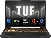 ASUS TUF Gaming F16,Intel Core 5 Processor 210H Gaming Laptop(NVIDIA RTX 3050A-4GB/65W TGP/16GB/512GB/FHD+/16"/144Hz/Windows 11/M365 Basic (1Year)*/Office Home 2024/Mecha Gray/2.20 Kg)FX607VB-RL076WS
