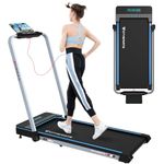 CITYSPORTS Folding Treadmill for Home,Under Desk Treadmill Portable Walking Pad,2HP Foldable Treadmill with App&Remote Control,Bluetooth Speaker,LED Display,Double Shock Absorption