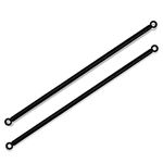 Heavy Duty Weighted Metal Rods with Eye Loops for Pergola Covers, Patio Canopy Covers, Sun Shade Panels, Curtains, Drapes - Various Lengths (9 FT)