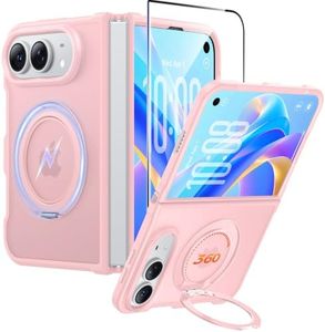FNTCASE for Phone Ultra/Phone fold Case with 360 Spin Magnetic Stand Pink