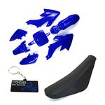 STONEDER Blue Plastic Fairing Tall Foam Seat For CRF50 XR50 Pit Dirt Bike Chinese Copies 50 90 125 160cc DHZ GPX Pitster Pro SDG Braaap Taotao