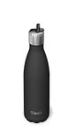 S'well Stainless Steel Water Bottle w/Flip Straw - 17 Fl Oz - Onyx