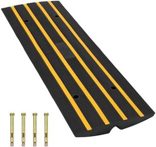 GarveeTech Curb Ramp Rubber Driveway Ramps 48"x16"x2.5"