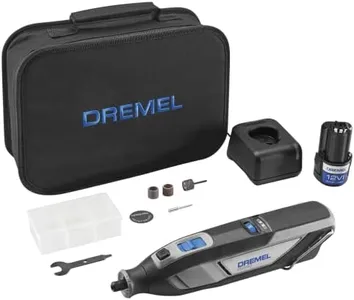 Dremel 8240-5 12V Cordless Rotary Tool Kit with Variable Speed and Comfort Grip - Includes 2AH Battery Pack, Charger, 5 Accessories, Wrench, and Tool Fabric Carry Bag