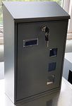 Buckingham 40100 Wall Mounted Large Steel Lockable Mail, Post, Letter Box, Weather Resistant, Black