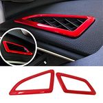 Air Vent Trims Wind Outlet Decoration Dashboard Sticker Red for Honda 10th Gen Civic 2016 2017 2018 2019 2020