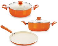 Nirlon Gas Compatible Non-Stick Ceramic Cookware Gift Set