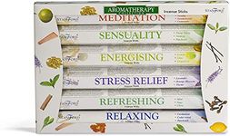 120 Sticks of Stamford Premium Aromatherapy Hex Range Incense Sticks - Relaxing, Stress Relief, Meditation, Refreshing, Sensuality & Energising Incense gift pack. by Stamford