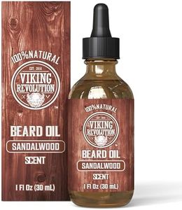 Viking Revolution - Beard Oil - All Natural Beard Oil Men with Argan Oil & Jojoba Oil - Softens, Smooths & Strengthens - Beard Conditioner - Gifts For Men - Sandalwood - 30 ml