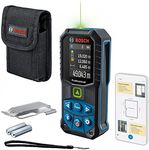 Bosch Professional Laser Measure GLM 50-27 CG + Belt Clip (green laser, range: up to 50m, robust, IP65, data transfer via Bluetooth, 2x AA batteries, hand strap, pouch) - Amazon Exclusive