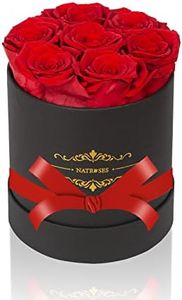 NATROSES Preserved Real Roses in a Box, Roses That Last Up to 3 Years, Long Lasting Roses Gifts for Her, Birthday Gifts for Women (Red)