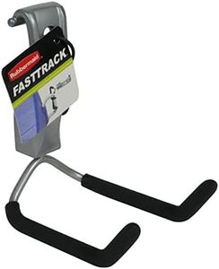 Rubbermaid FastTrack 3.0 in. W x 3 in. D Silver / Black Steel Cooler Hook