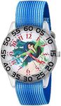 Disney Princess Kids' Plastic Time Teacher Analog Quartz Nylon Strap Watch