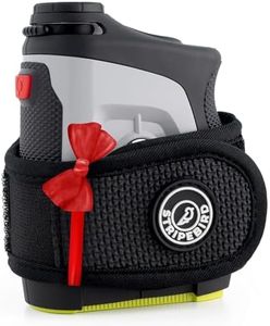 Stripebird - 2.0 Slim Golf Magnetic Rangefinder Strap (Black - Form Fitting & No Buckle Strap) - Golf Range Finder Magnetic Strap - Range Finder Golf Magnetic