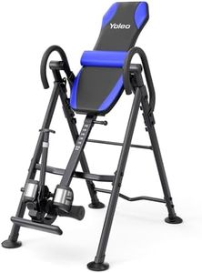 YOLEO Gravity Heavy Duty Inversion Table for Back Pain Relief Inversion Table w/Lumbar Support Easy to Assemble Back Stretcher Machine 300 lbs (Blue Grey)