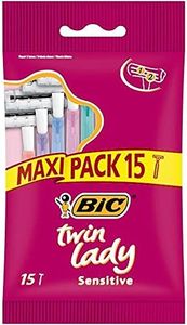 BIC - Rasoirs Jetables Féminins Twin Lady 15 Rasoirs - Lot De 3 - Offre Special