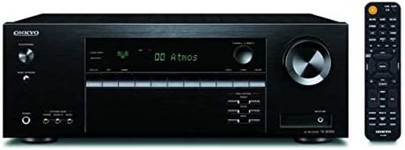 Onkyo TX-SR393(B) - Ricevitore AV a 5.2 canali (Dolby/DTS:X, AccuEQ, AccuReflex, 4K, Bluetooth, 155 W/Canale), nero