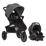 Evenflo Folio 3 Wheel Jogging Travel System Stroller + Infant Car Seat - Avenue Grey
