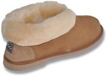 UGG Women's Ankle Slippers - Australian Premium Wool, Anti-Slip, Super Warm and Comfortable Chestnut Size 7US