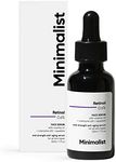 Minimalist Retinol 0.6% Mid-Strength Anti Aging Face Serum For Men & Women, Reduces Fine Lines & Wrinkles, Medium Strength Retinol Formula, 30 ml 1 Ounce (Pack of 1)