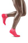 CEP - THE RUN COMPRESSION SOCKS LOW CUT for men | Short running socks in pink with compression | Regenerating compression socks for men | Size V | XL