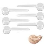 6 PCS Protein Scoop, Reusable Protein Powder Scoop, 5g Scoop Dishwasher Safe for Protein Powder Scoop, Coffee Liquids Powders, Granules Transparent Dosing Spoons