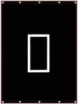 Doublehorse Baseball Batting Backstop - 6X8 FT PVC Vinyl Portable Quick Setup Softball Hitting Backdrop Target for Field Backyard Indoor Outdoor Player Pitcher Youth Catcher Adult Use with Bungees