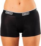 Bambody Absorbent Boy Short: Period Protection Underwear for Women and Teens - 1 Pack: Black - Size 7