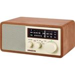 Sangean WR-16 AM/FM/Bluetooth Wooden Cabinet Radio with USB Phone Charging