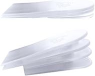 Soul Insole Heel Lift Inserts for Women and Men - 4 pcs Stackable Gel Heel Cushions – Premium Heel Lifts for Leg Length Discrepancy – Washable and Reusable Pads, Easy Application – Small/Large (Large)