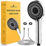 Magichome Shower Head and Hose 2M, High Pressure Shower Head with 5 Modes, Universal Handheld Shower Head for Low Water Pressure