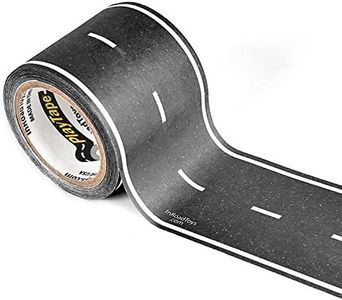 PlayTape Road Tape for Toy Cars - Sticks to Flat Surfaces, No Residue; 30'x2 Black Road (30 ft. Long x 2 in. Wide)