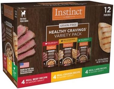 Instinct Healthy Cravings Grain Free Recipe Variety Pack Natural Wet Dog Food Topper by Nature's Variety, 3 Ounce (Pack of 12)