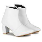 commander shoes Casual Boots for Girls and Women (41, White, 506)