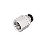 sourcing map 6mm Tube to 1/4 BSPT Push Lock Fitting, Bulkhead Union Air Fittings