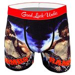 Good Luck Undies Men's Rambo Boxer Brief Underwear, Medium