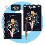 CRAFT MANIACS TAYLOR SWIFT BLACK MAGICAL REPUTATION PRINTED SET OF 2 UNRULED POCKET SIZED A6 DIARIES | BEST GIFT FOR POP SINGER LOVERS & SWIFTIES