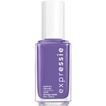 essie expressie™ vegan quick-dry nail polish, 8-free formula, choreo queen, purple, 10 ml