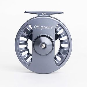 Raprance Fly Fishing Reel 7/8wt - CNC Aluminum Alloy, Ultra-Light, Instant Spool Change Side Button, for Freshwater/Saltwater (Matte Gunmetal Gray)